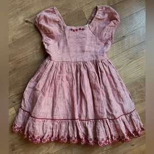 Well Dressed Wolf- Festive Valentines/Christmas Dress - poinsettia stitching ❤️